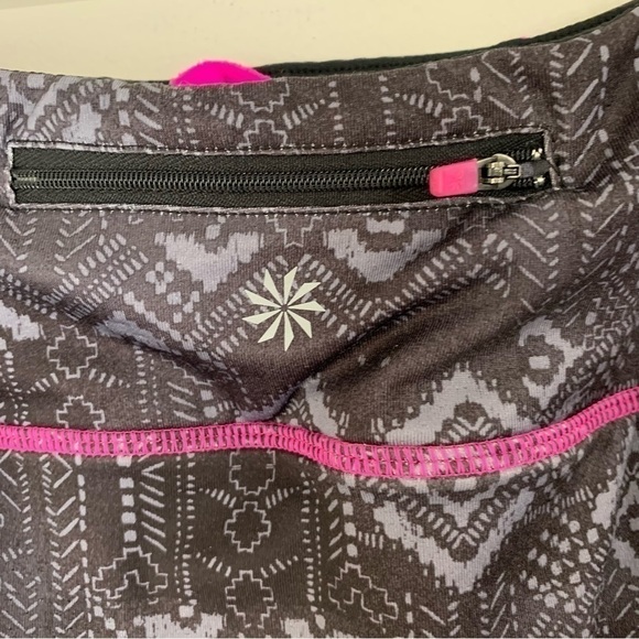 Athleta Printer Sprint Athletic Skort Black active Skirt Size Large - Picture 6 of 8